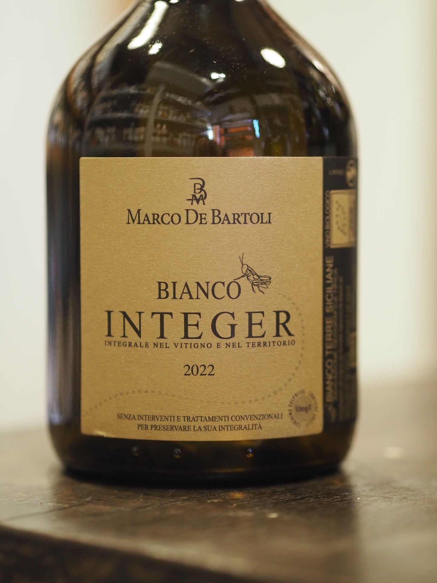 デ バルトリ / インテジェル ビアンコ (グリッロ)　De Bartoli / Integer Bianco(Grillo) 2022 白(醸し)