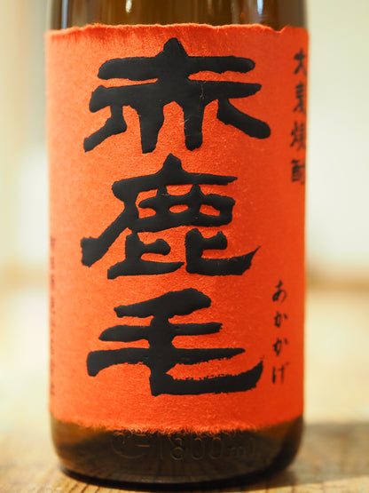 大麦焼酎　赤鹿毛　25度　1.8Ｌ　